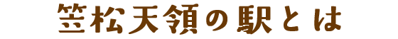 笠松天領の駅とは